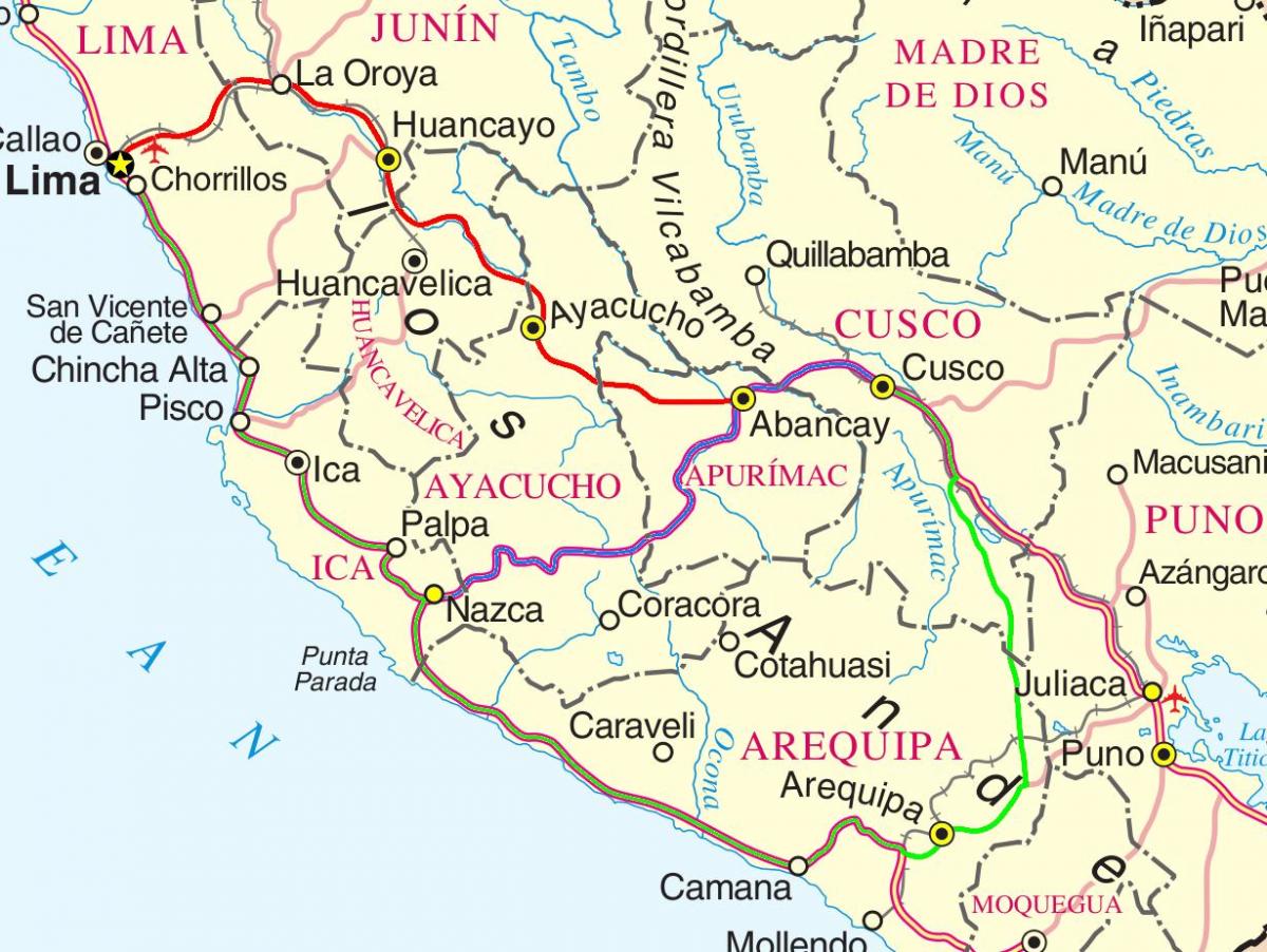 mapa cusco Peruu