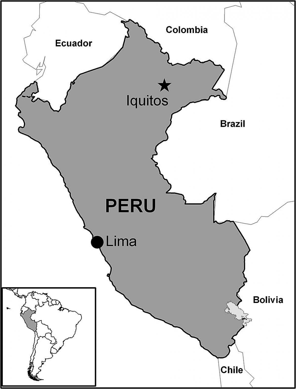 mapa lquitos Peruu