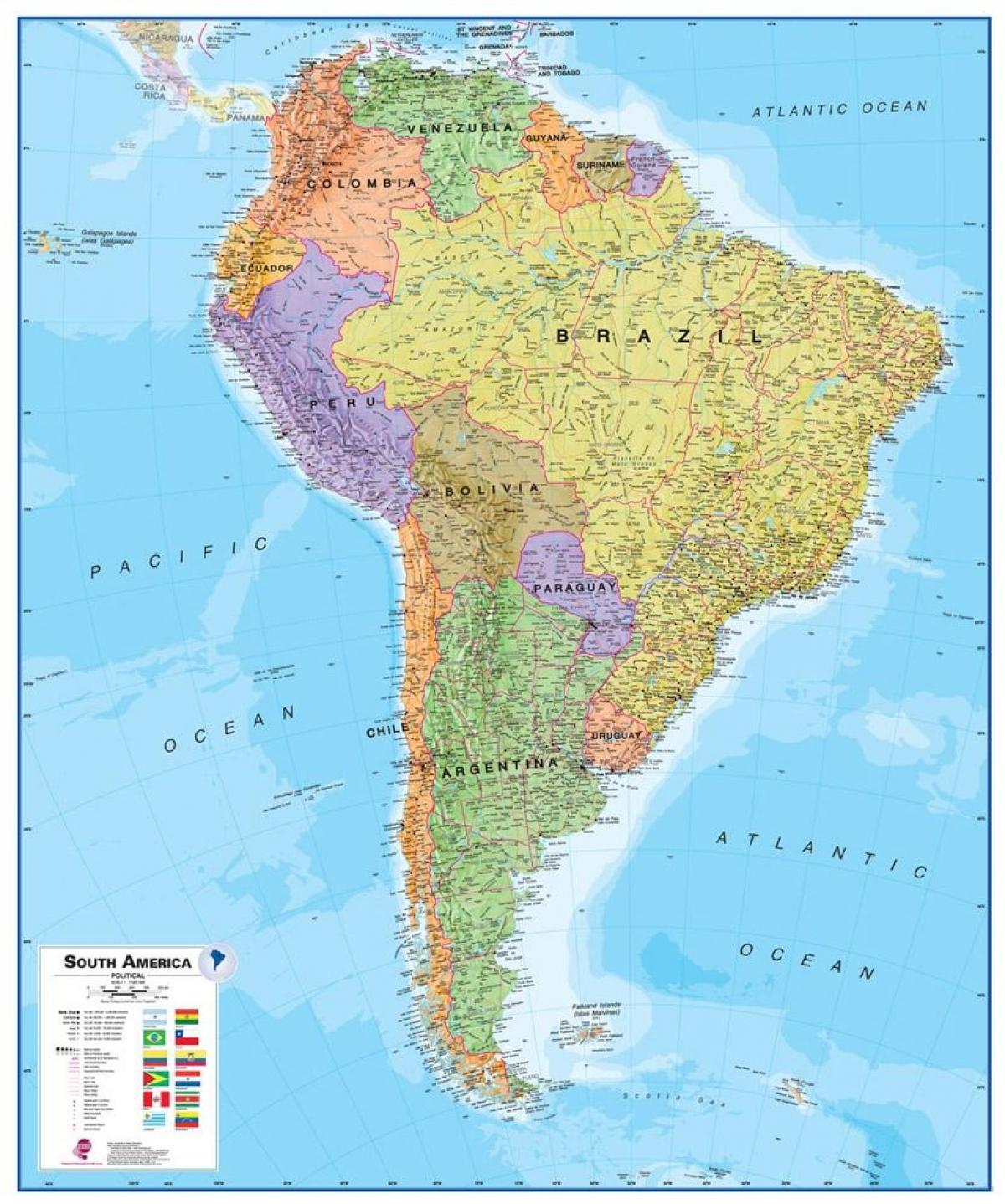 mapi Peruu južnoj americi.