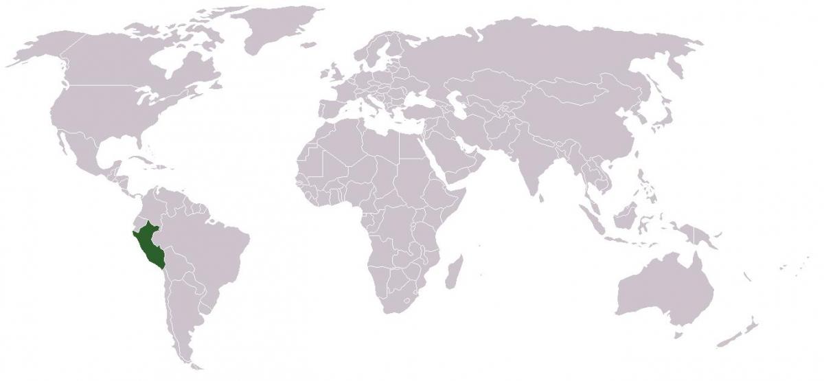 mapa Peruu globalne