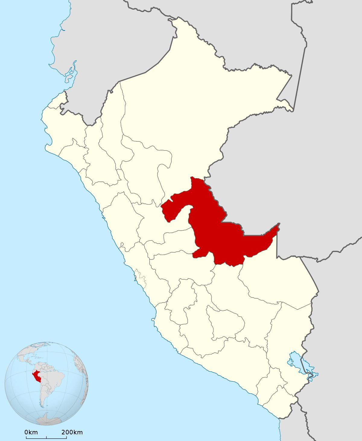 mapa pucallpa Peruu