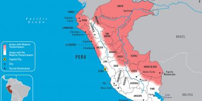 Mapa Peruu malariju