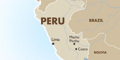 Mapa Peruu i okolne države