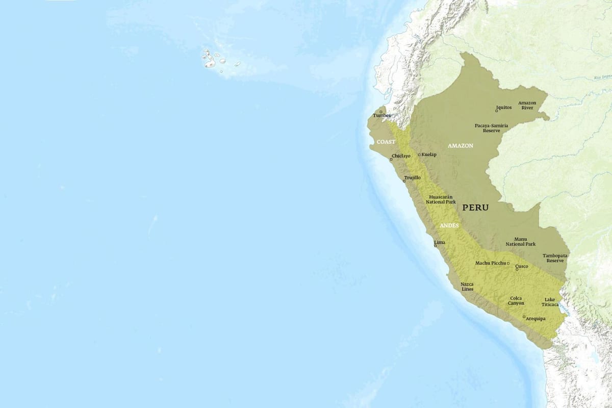 mapa kuelap Peruu