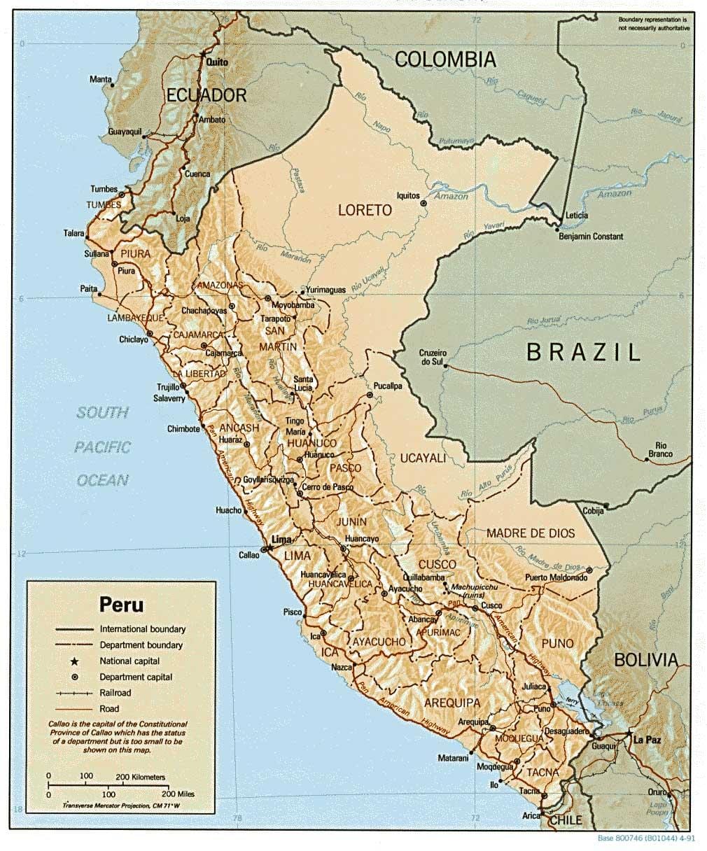 mapa Peruu surf