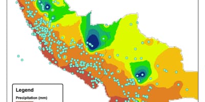 Mapa Peruu klime