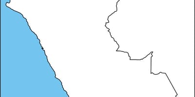 Mapa praznu kartu Perua